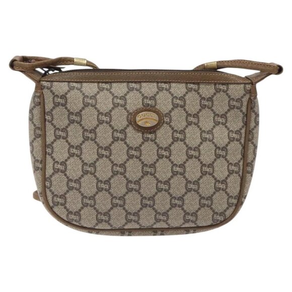 GUCCI GG Plus Supreme Shoulder Bag PVC Beige Auth - Picture 7 of 16